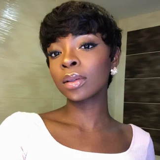 Human Hair Pixie Wig - ZOYA