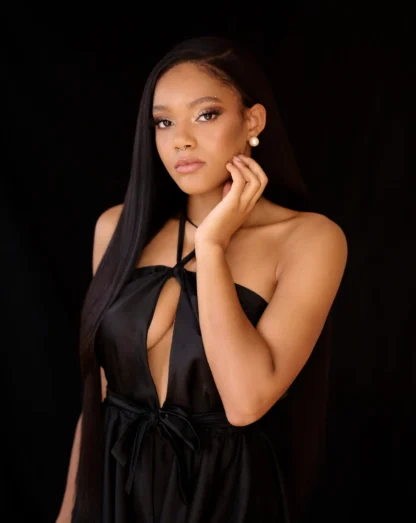 Human Hair Blend HD Lace Frontal Wig - ZARA - Image 3