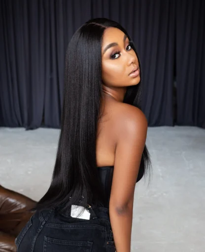 Human Hair Blend HD Lace Frontal Wig - ZARA