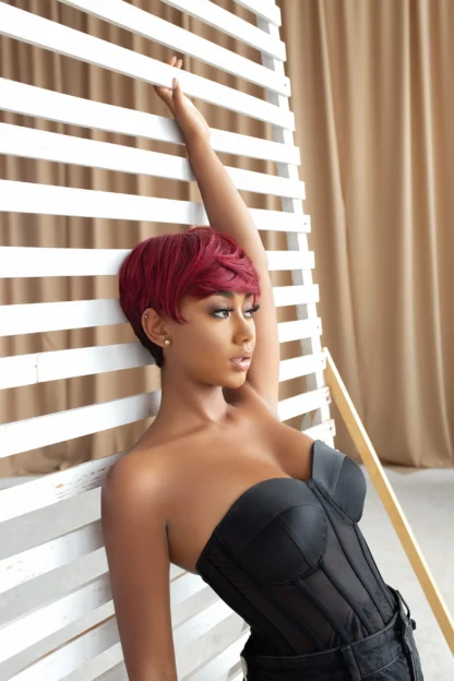 Premium Synthetic Pixie Wig - Bree - Image 3