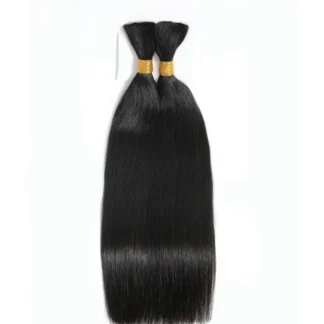 Straight Bulk Human Hair Extension For Braiding No Weft Bulk  100g One Bundle/Pack