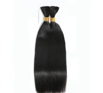Straight Bulk Human Hair Extension For Braiding No Weft Bulk  100g One Bundle/Pack