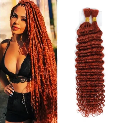 Loose Deep Bulk Human Hair Extension For Braiding No Weft Bulk 100g One Bundle/Pack - Image 5