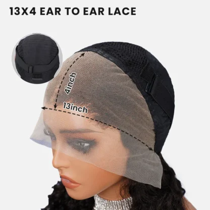 Easy-Wear Body Wave Glueless 13x4 Lace Wig Breathable Cap & Bleached Knots Human Hair - Image 6