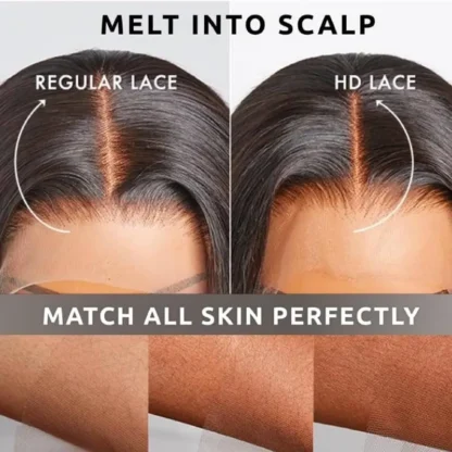 Easy-Wear Body Wave Glueless 13x4 Lace Wig Breathable Cap & Bleached Knots Human Hair - Image 5