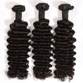 {3Pcs} Deep Wave Hair 3 Bundles/Pack Human Hair Extensions