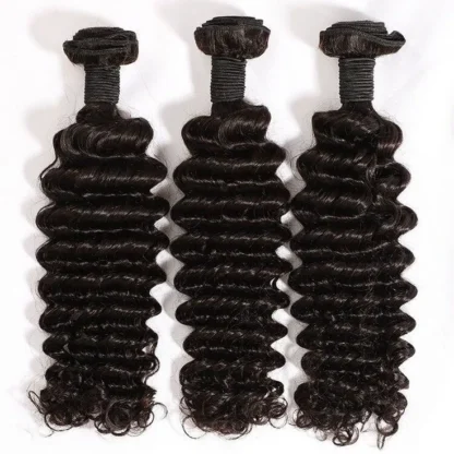 {3Pcs} Deep Wave Hair 3 Bundles/Pack Human Hair Extensions