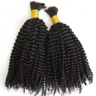 Kinky Curl Bulk Human Hair Extension For Braiding No Weft Bulk 100g One Bundle/Pack